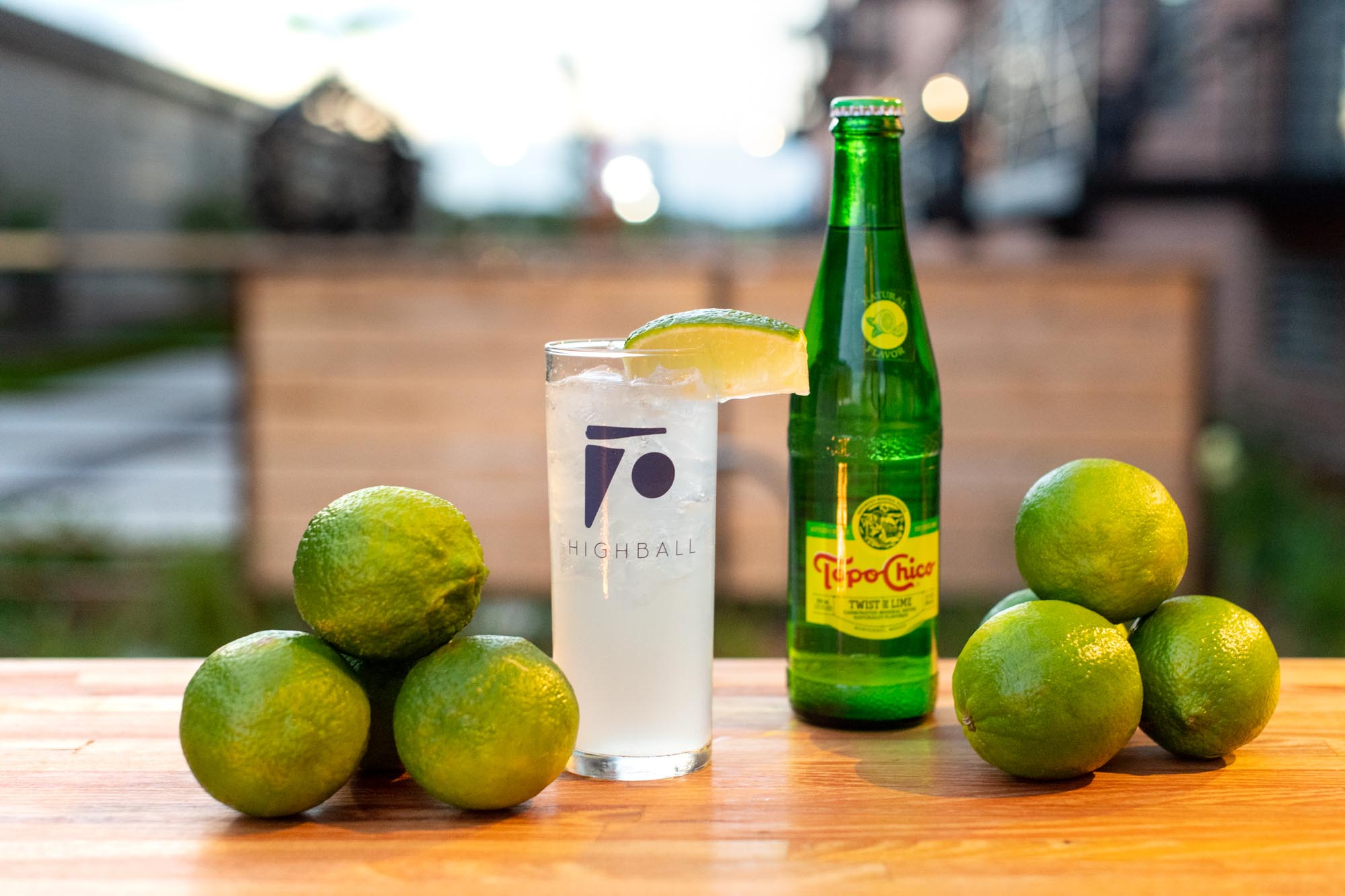 Topo Chico Drink with limes